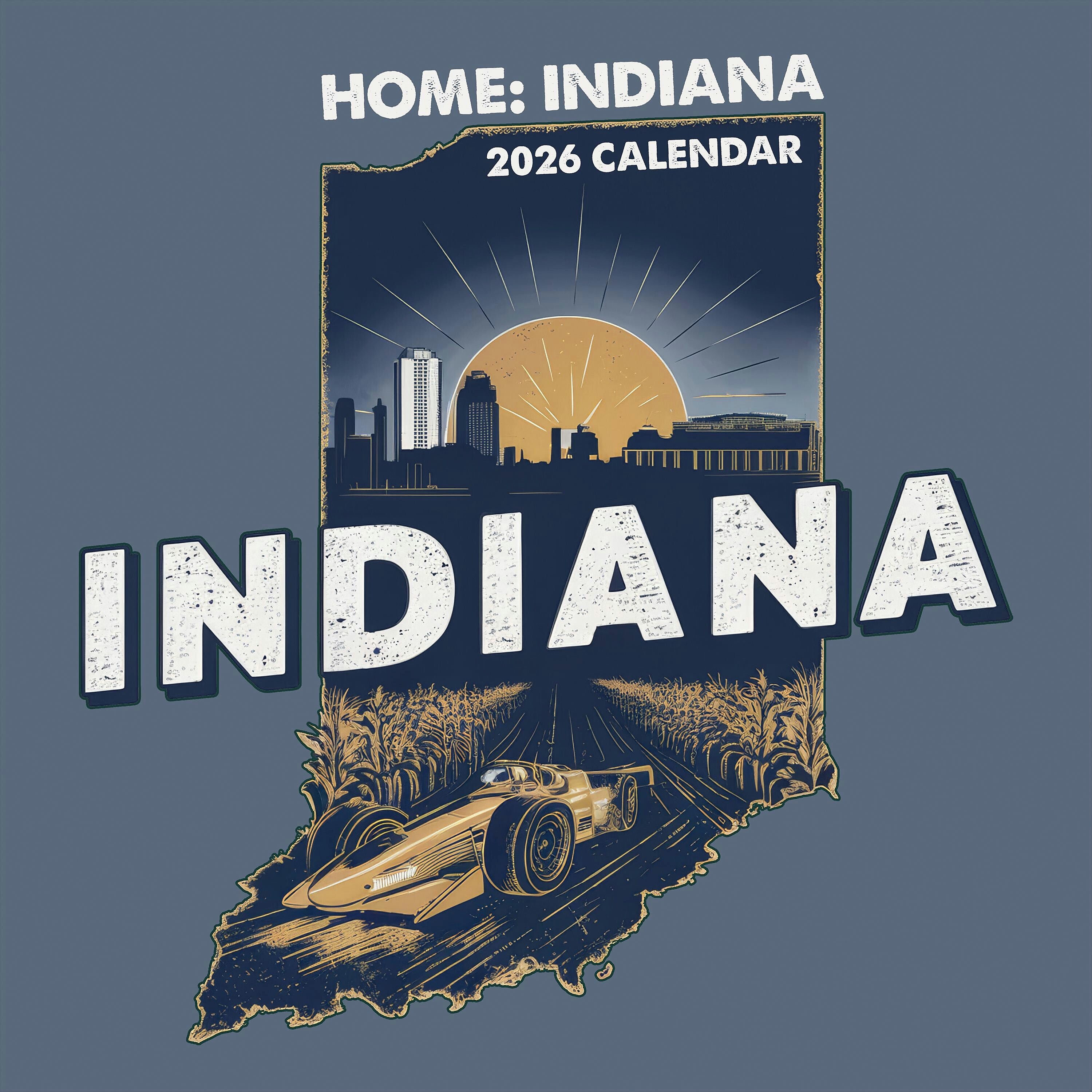 2026 TF Publishing 12" x 17" TF Publishing 12" x 12" Home: Indiana Wall Calendar 26-1129