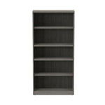 Alera Valencia Series Bookcase, Four-Shelf, 31.75" x 14" x 64.75", Gray