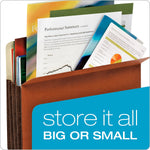 Pendaflex Reinforced File Pocket, 3 1/2" Expansion, Legal Size, Brown, 10/Box (64264)