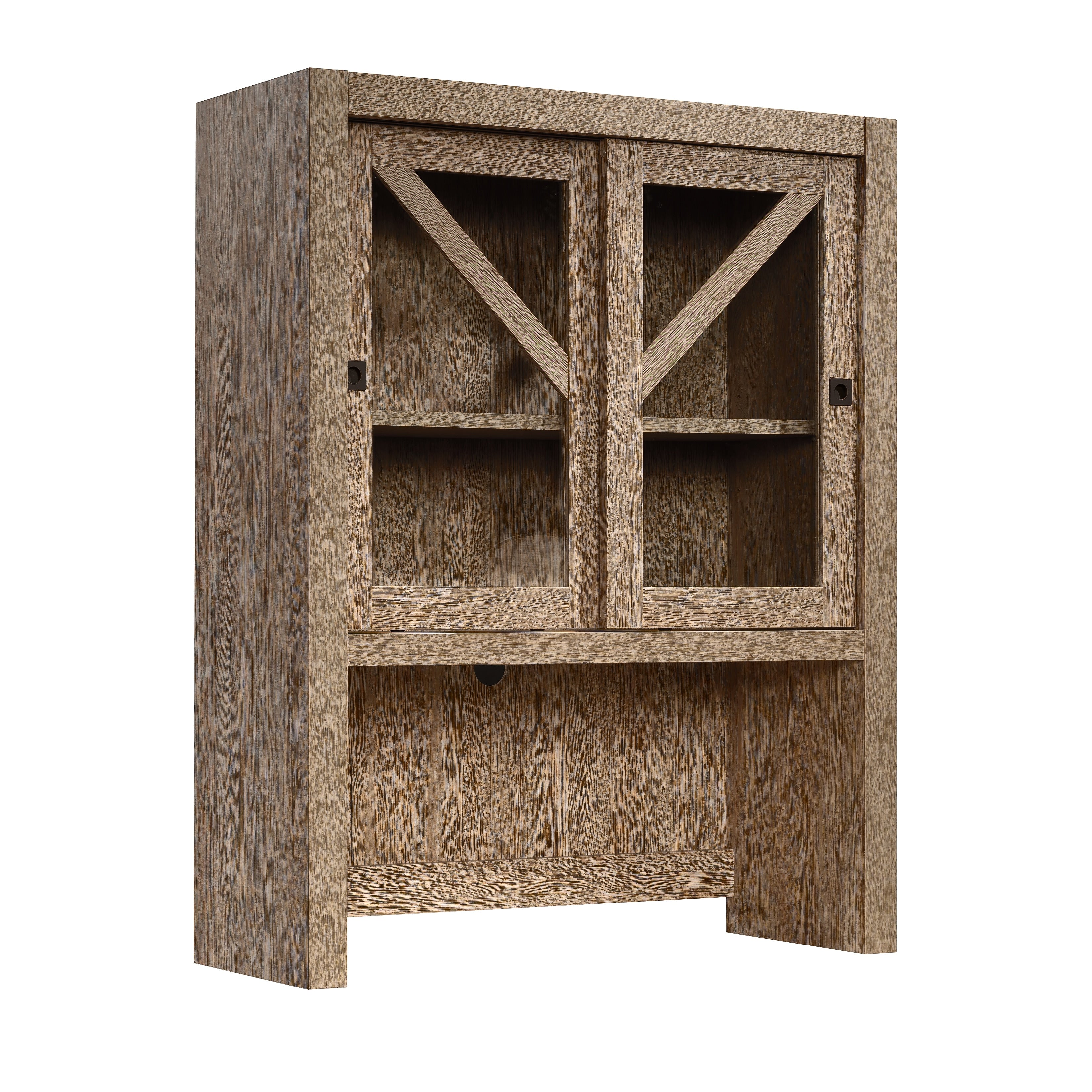 Sauder Dixon City 33"W Desktop Hutch, Brushed Oak (432889)