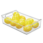 iDESIGN Medium Stackable Plastic Storage Bin, Clear, 2/Pack (03062W)