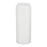 Dixie Dome Plastic Hot Cup Lids, 10-20 oz., White, 500/Carton (9542500DX)