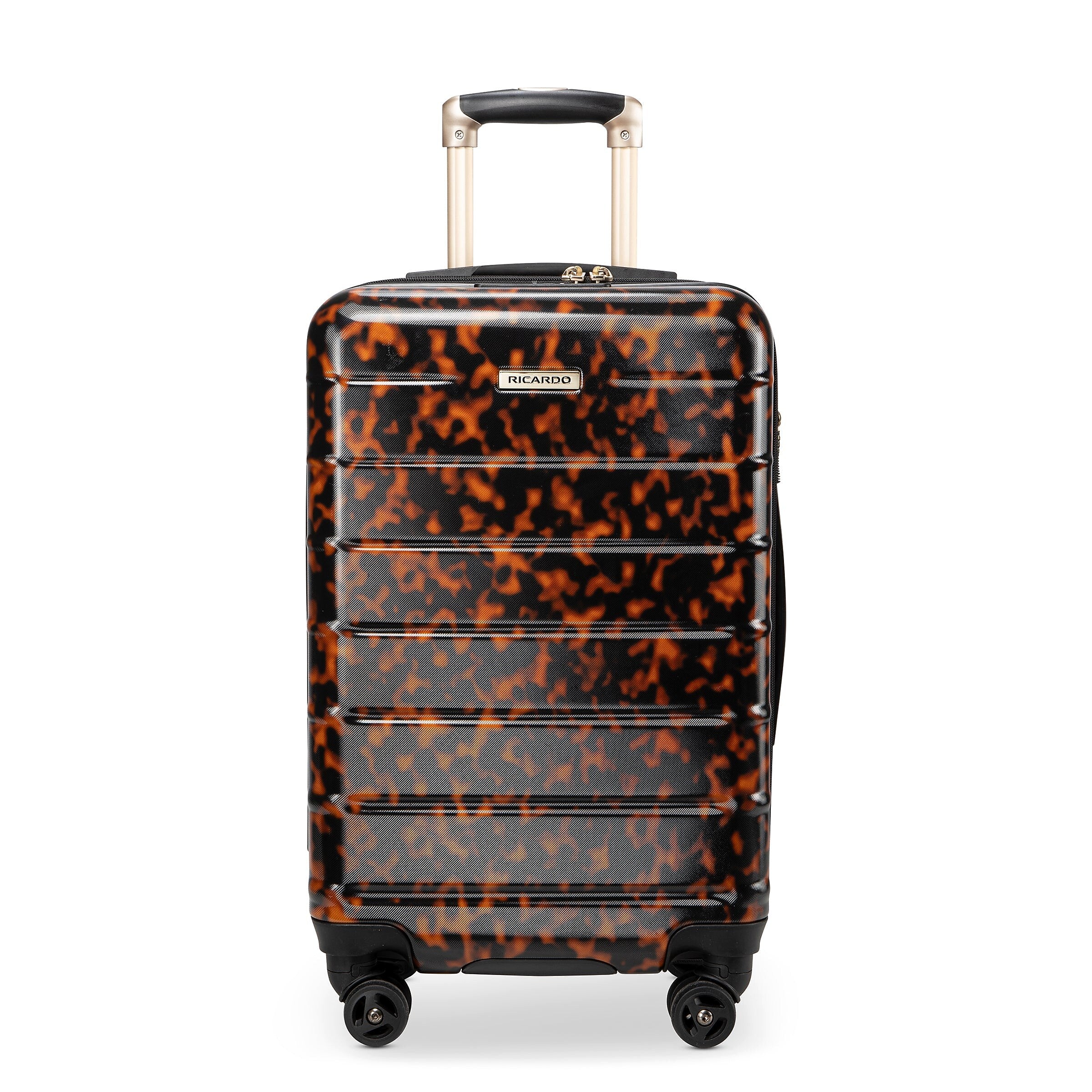 Ricardo Beverly Hills Cambria 20" Hardside Carry-On Suitcase, 8-Wheeled Spinner, Tortoise (140-20"973-4WB)
