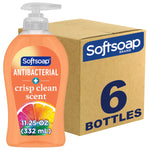 Softsoap Antibacterial Liquid Hand Soap, Crisp Clean Scent, 11.25 oz., 6/Carton (US03562)