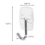 Command Damage Free Small Hook, 0.5 lb, Clear, 15/Pack (17067CLR-15NA)