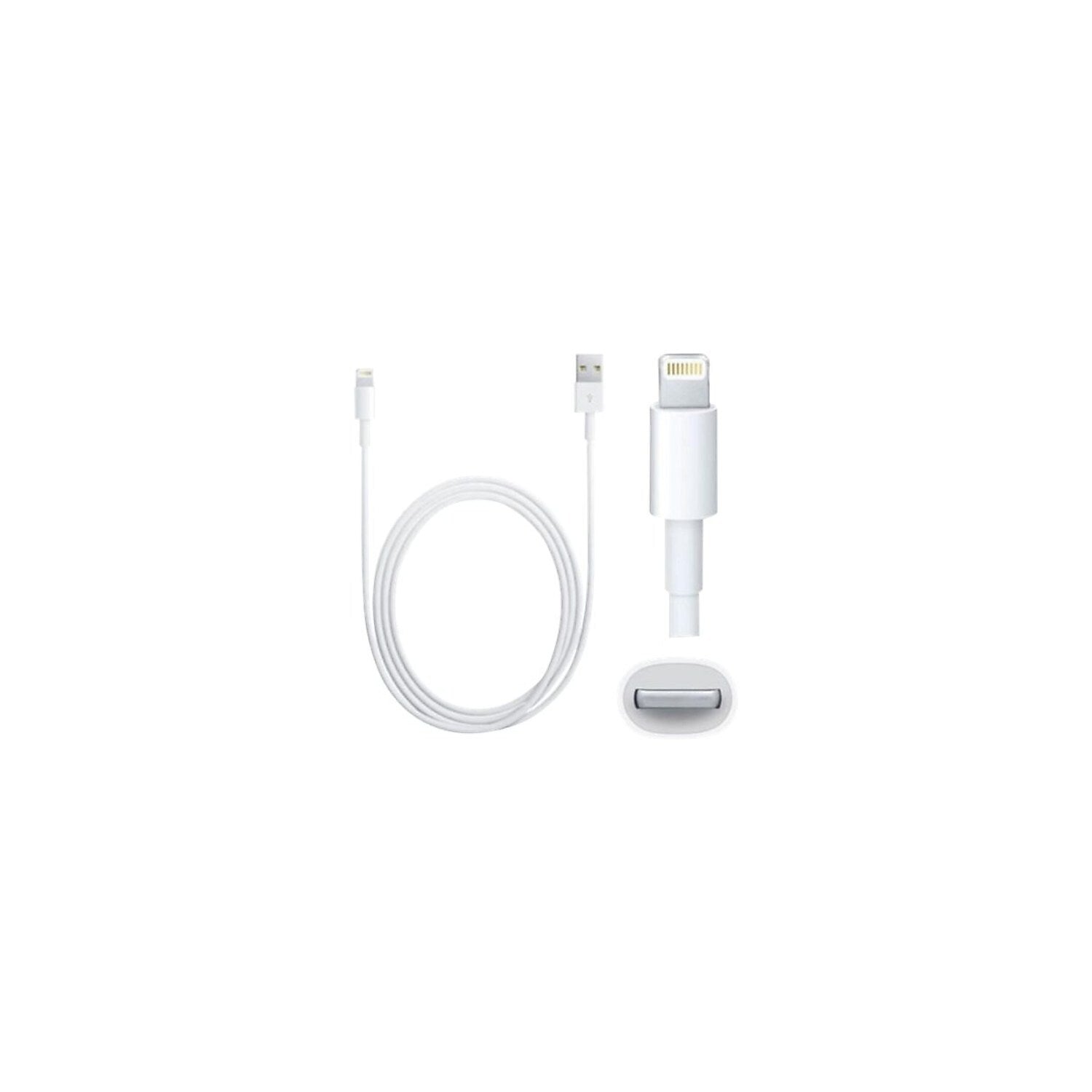 4XEM USB-A to Lightning Charging Kit, White (4XAPPLKIT3)
