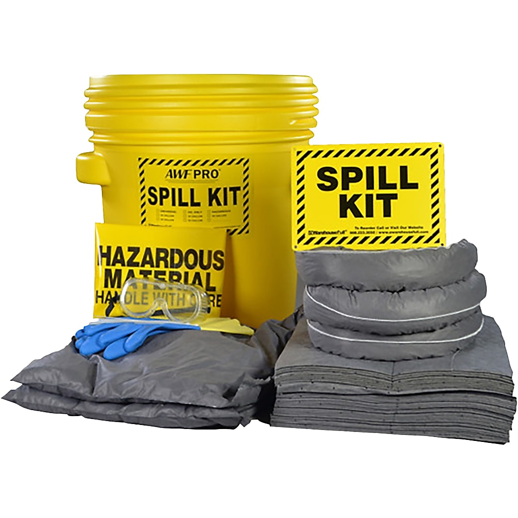 AWF Pro 20 Gal. Universal Spill Kit, 54 Pieces (KTSK 10200-RT)