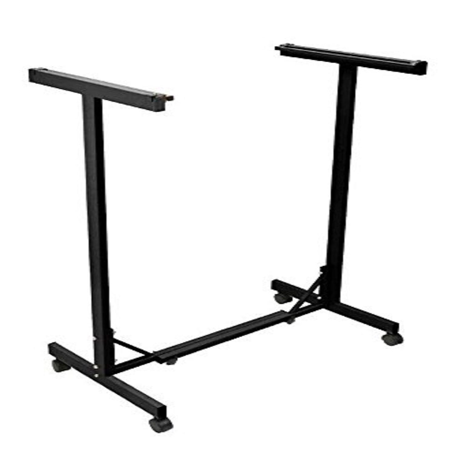 AdirOffice Metal Mobile File Cart with Swivel Wheels and (12) 30" Hanging Clamps, Black (615-BLK-PKG)