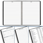 2025-2026 AT-A-GLANCE 8.25" x 11" Academic Year Weekly Appointment Book, Faux Leather Cover, Black (70-957-05-26)