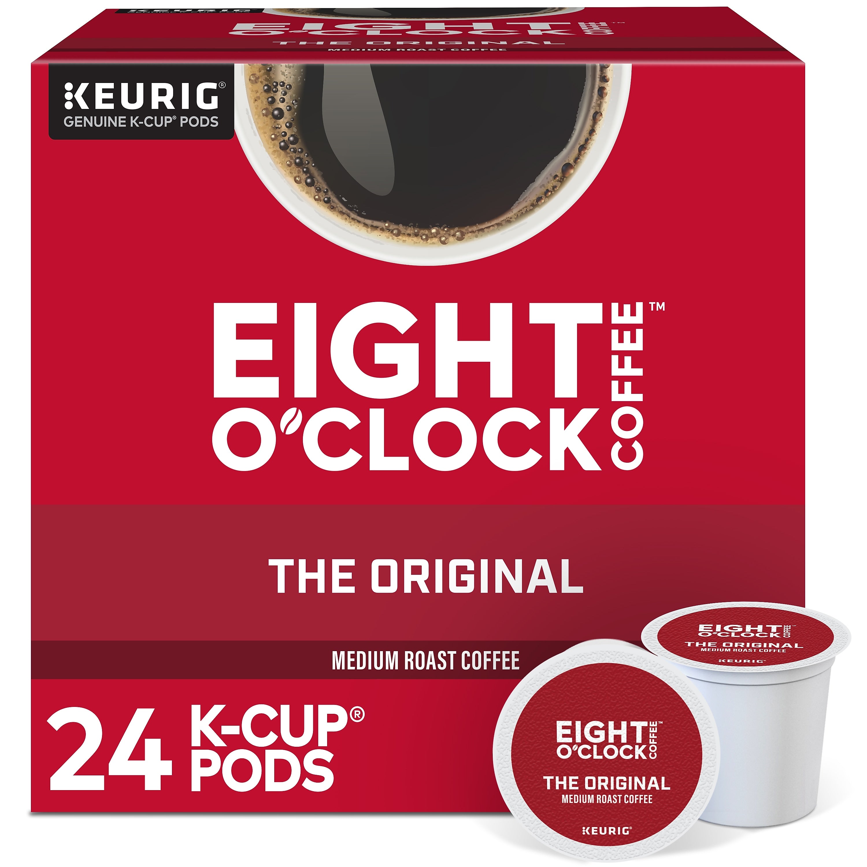 Eight O'Clock Original Blend Coffee Keurig® K-Cup® Pods, Medium Roast, 24/Box (6405)