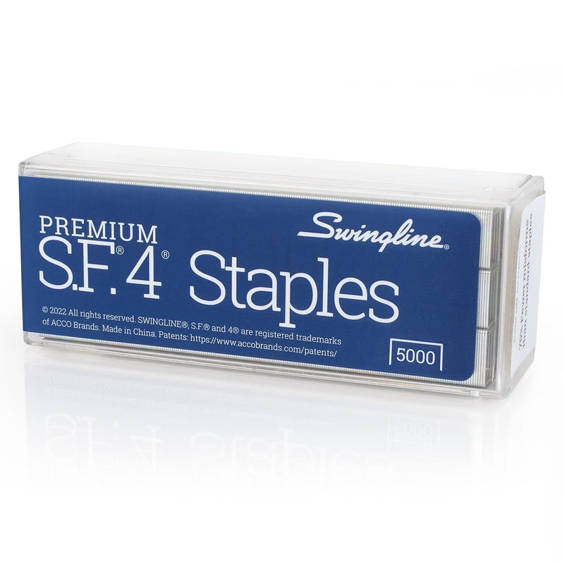 Swingline S.F. 4 Premium 1/4" Length Standard Staples, Full Strip, 5000/Box (35450)