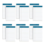 TOPS Docket Notepads, 5" x 8", Narrow Ruled, White, 50 Sheets/Pad, 12 Pads/Pack (TOP 63360)