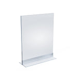 Azar Sign Holder, 8" x 10", Table Top, Clear, Acrylic, 10/Pack (102718-10PK)