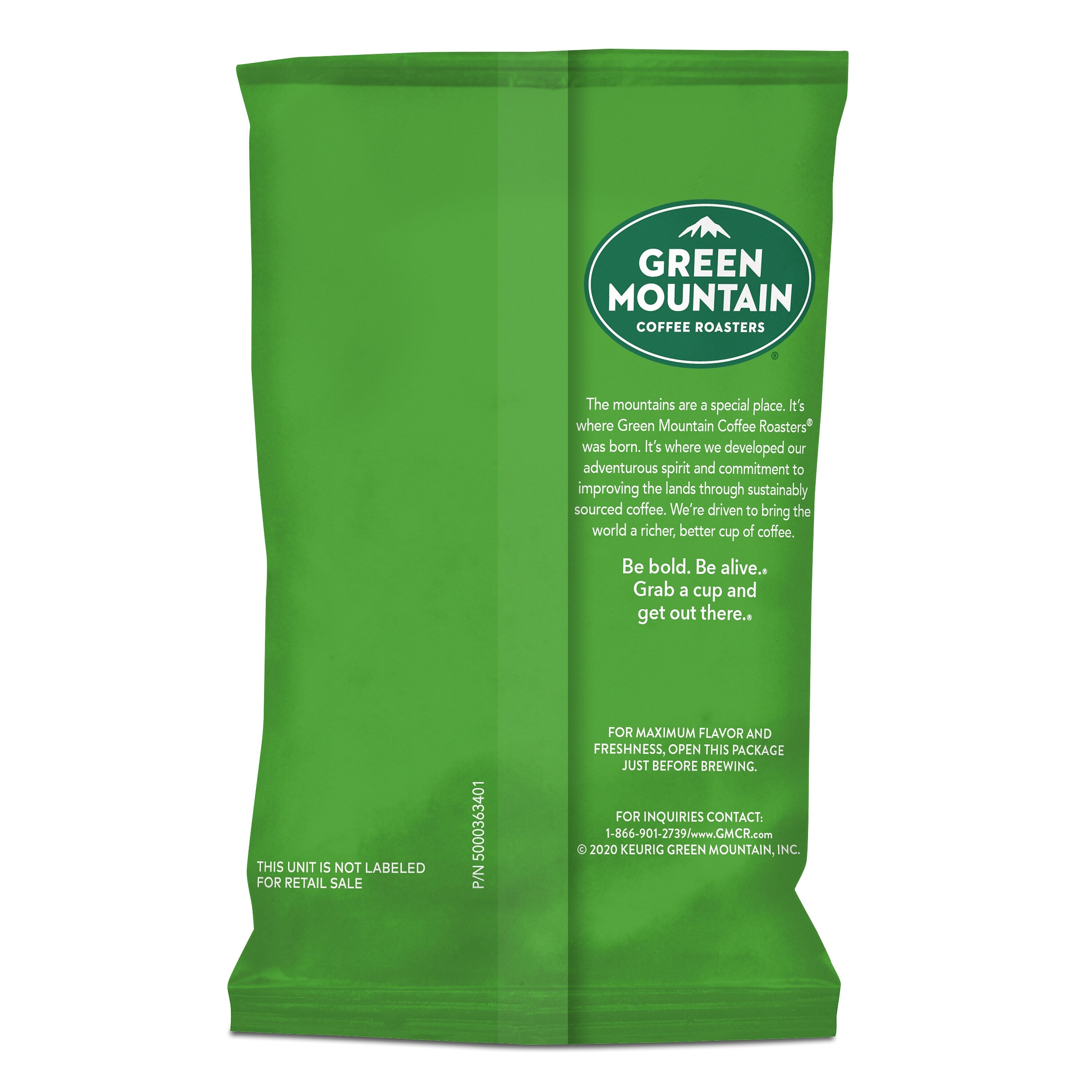 Green Mountain French Roast Ground Coffee Packs, Dark Roast, 50/Carton (4441)