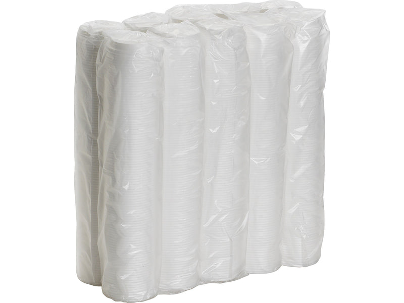 Dixie Reclosable Polypropylene Lid, 10/12/16/20 oz. Cup, White, 1000/Carton (DSL9542)
