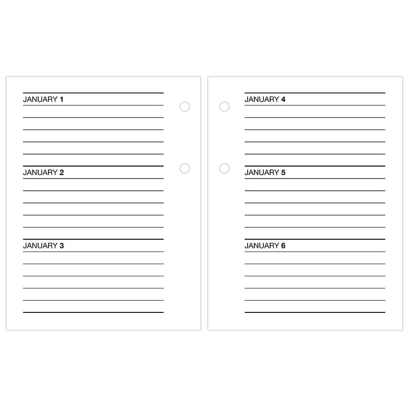 2026 AT-A-GLANCE 3.75" x 3" Daily Calendar Refill Pages, White/Black (E919-50-26)
