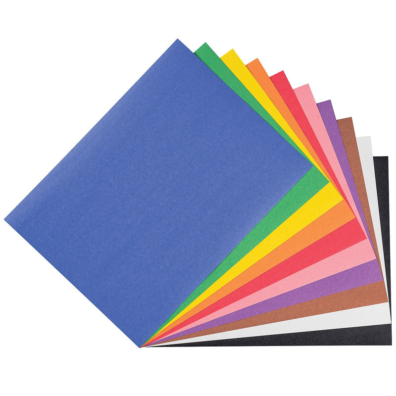 Prang 9" x 12" Construction Paper, Assorted Colors, 300 Sheets/Pack, 2 Packs/Bundle (DIX01300-2)