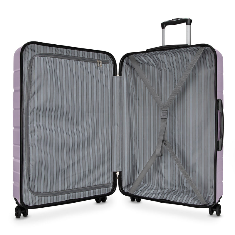 Skyway Luggage Epic 2.0 30" Hardside Suitcase, 8-Wheeled Spinner, Silver Lilac (780-28-536-4VP)
