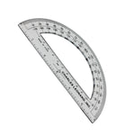 Charles Leonard 180-Degree Protractor, 6", Clear, 12/Pack, 3 Packs/Bundle (CHL77106IP-3)