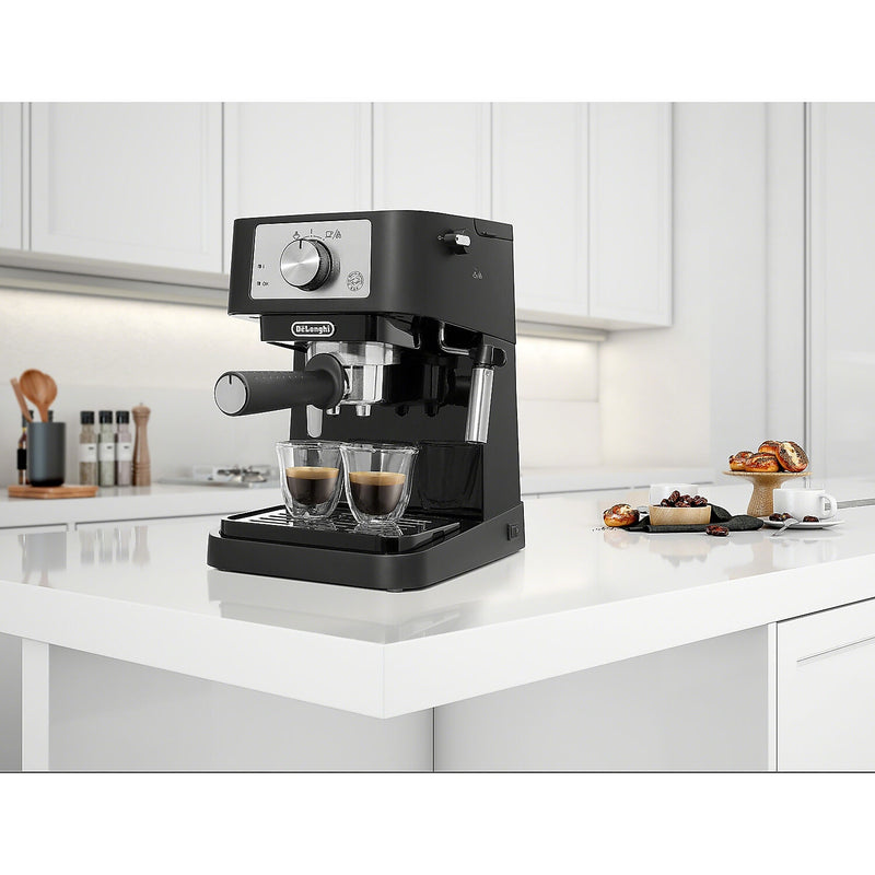 De'Longhi Stilosa 2-Cups Steam Espresso Machine, Black (EC260BK)