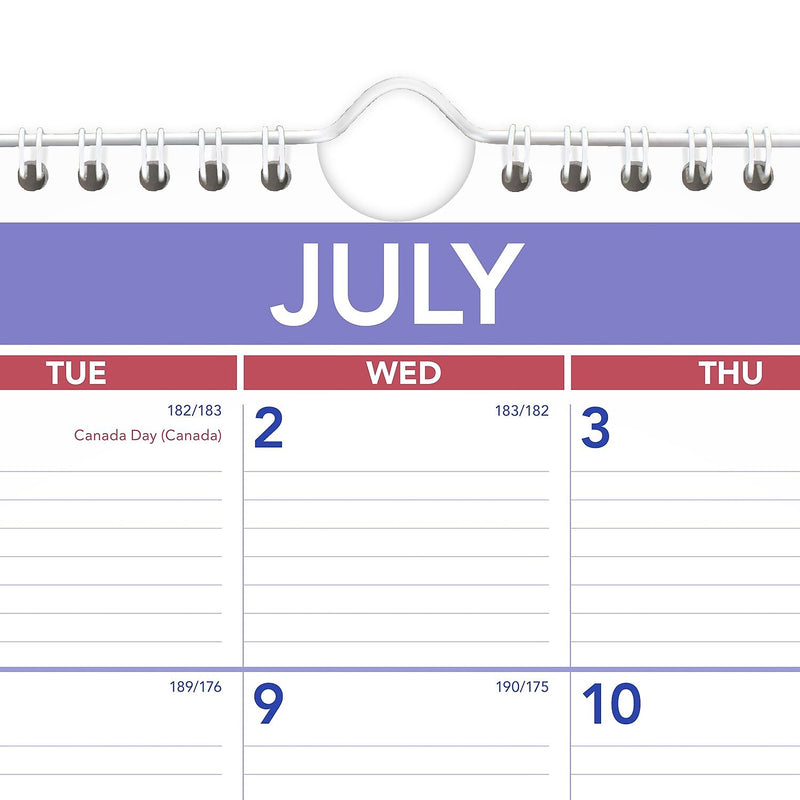 2025-2026 AT-A-GLANCE 15" x 12" Academic Monthly Wall Calendar, Purple/Red (AY8-28-26)