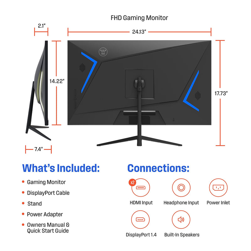 Westinghouse 27" 180 Hz LED Gaming Monitor, Black (WM27FA9420)
