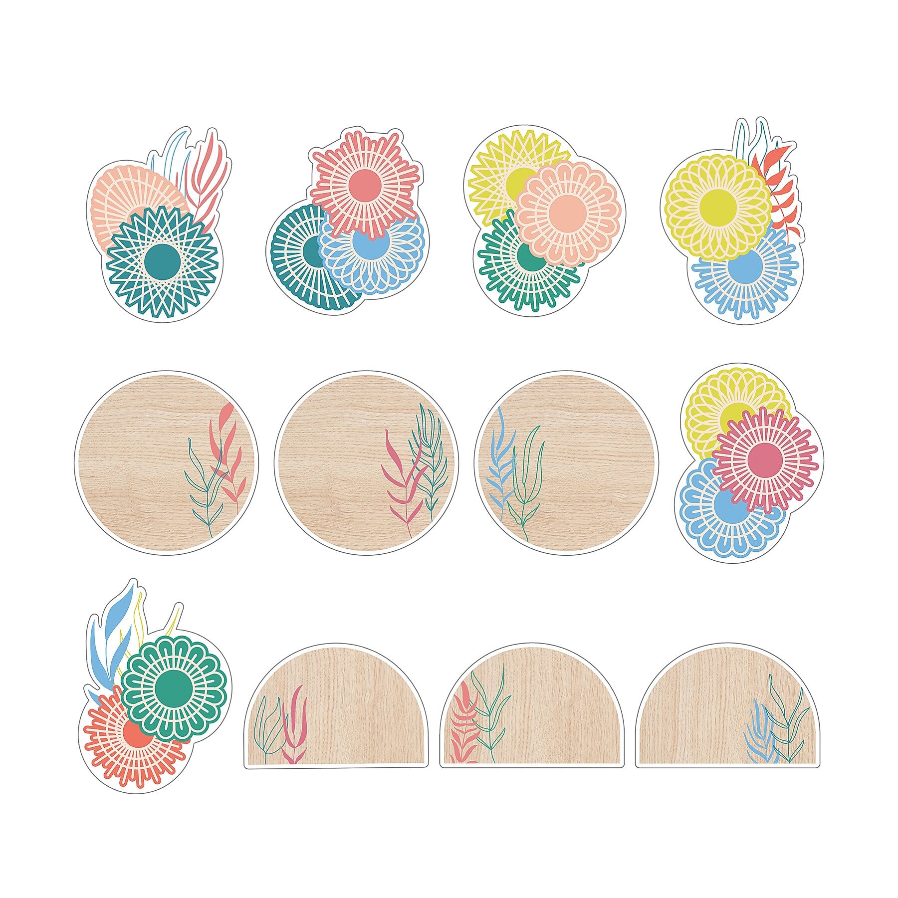 Carson Dellosa Education True to You Boho Accents Cut-Outs, 36/Pack, 3 Packs/Bundle (CD-120654-3)