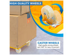 Mount-It! Small Platform Mover Dolly, 220 lb. Capacity, Yellow (MI-926)