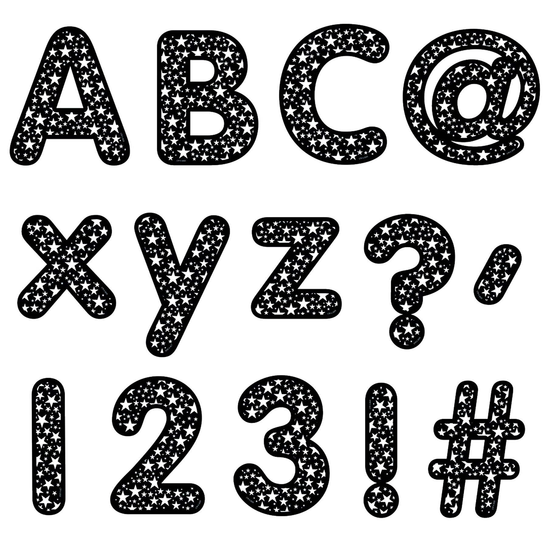Creative Teaching Press Core Decor 4" Letters and Numbers, Multicolored, 206/Pack (CTP11035)