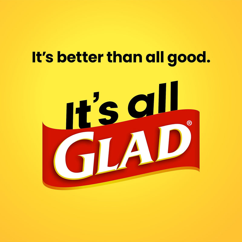 Glad Quick-Tie 39 Gallon Lawn & Leaf Bags, Black, 12 Total Bags (70028)