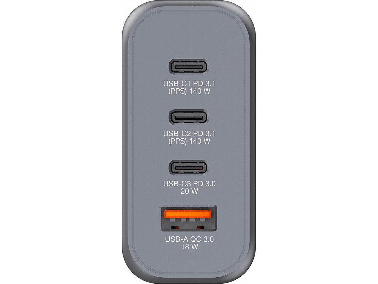 Verbatim USB Type-C Wall Charger, Gray/Black (32203)