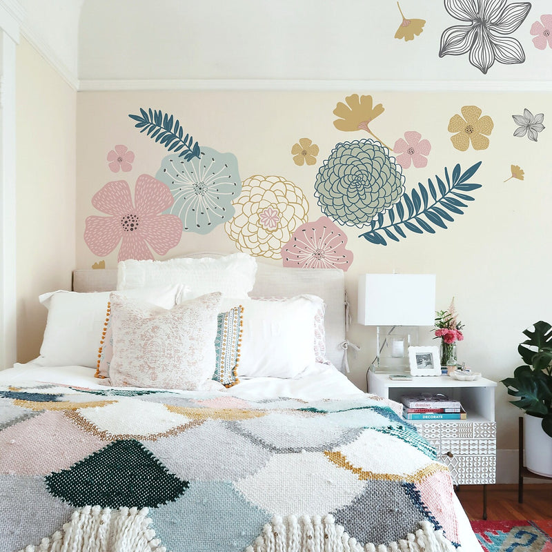 York Wallcoverings Perennial Blooms Giant Contemporary Decals, Botanical (RMK4643GM)