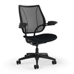 Humanscale Liberty Ergonomic Fabric Swivel Task Chair, Black (L113BM10CF10XFSHNSC)