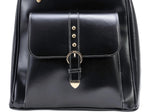 McKlein Madison Leather Laptop Backpack, Medium, Black (99555)
