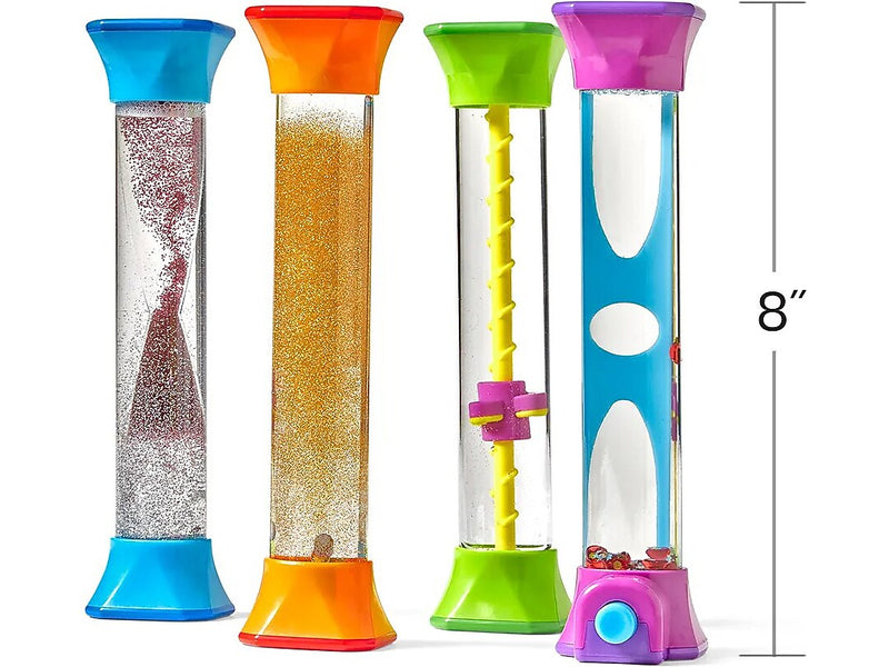 hand2mind Sensory Fidget Tubes, 4/Set (92419)
