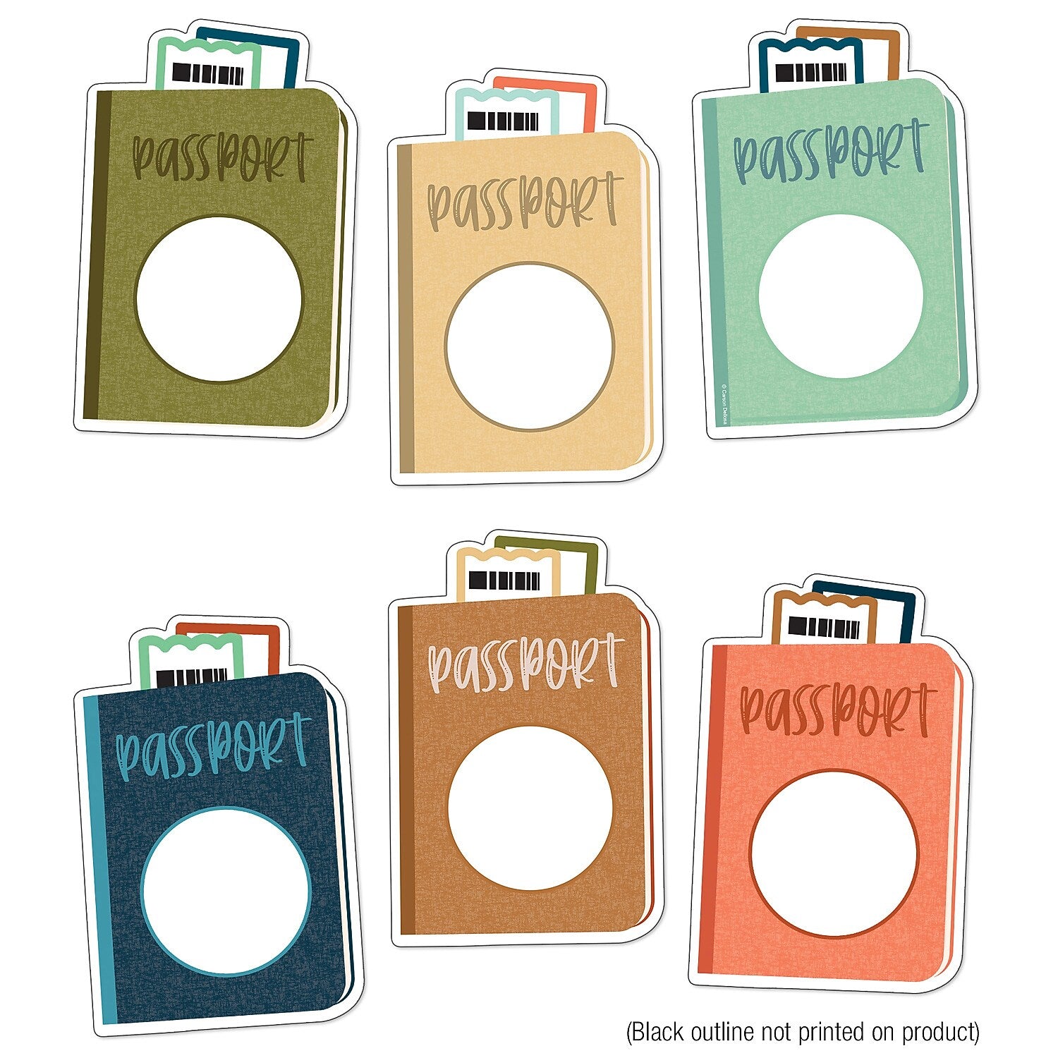 Carson Dellosa Education Let's Explore Passports Cut-Outs, 36/Pack, 3 Packs/Bundle (CD-120633-3)