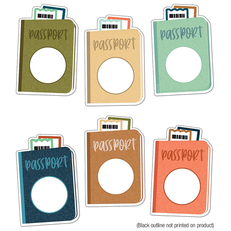 Carson Dellosa Education Let's Explore Passports Cut-Outs, 36/Pack, 3 Packs/Bundle (CD-120633-3)