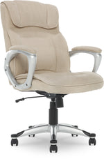 Serta Cyrus Ergonomic Fabric Swivel Executive Chair, Fawn Tan (47911)