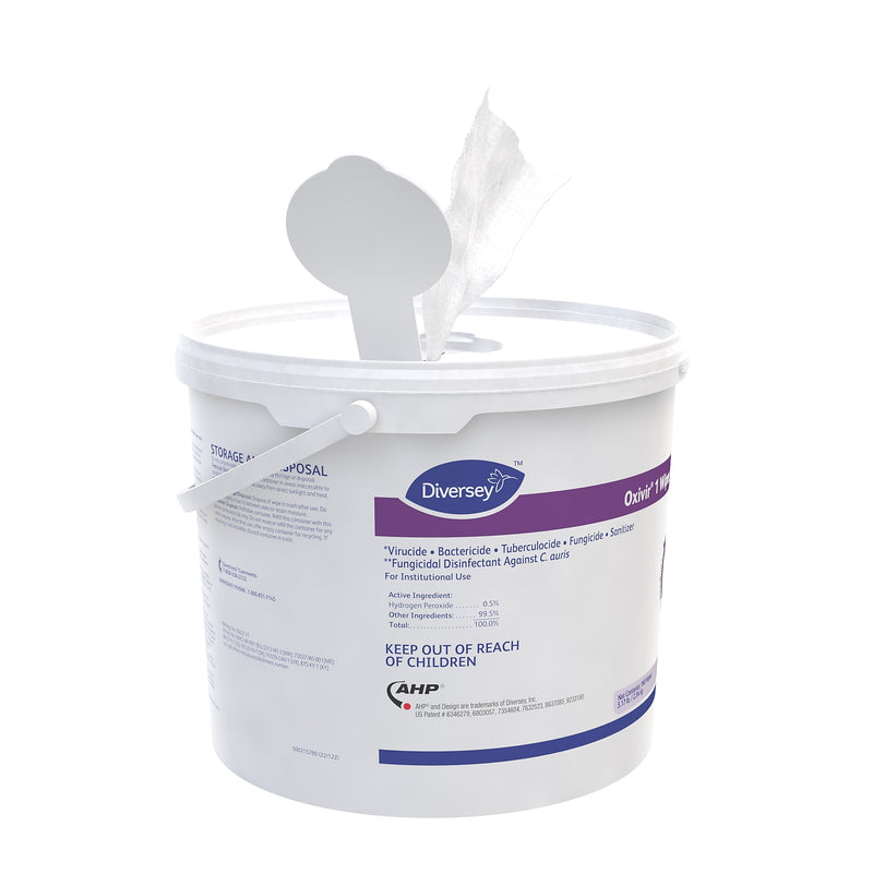 Diversey Oxivir 1 Disinfecting Wipes, 160 Wipes/Container, 4/Carton (100850924)