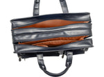 McKlein CLINTON Leather Briefcase, Laptop Compatible, Brown (88444)