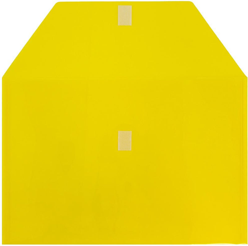 JAM Paper Premium Plastic Document File, Legal, Yellow, 3/Pack (235828262X3)