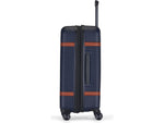 Bugatti Wellington 25.5" Hardside Suitcase, 8-Wheeled Spinner, TSA Checkpoint Friendly, Navy (HLG5124-Navy)