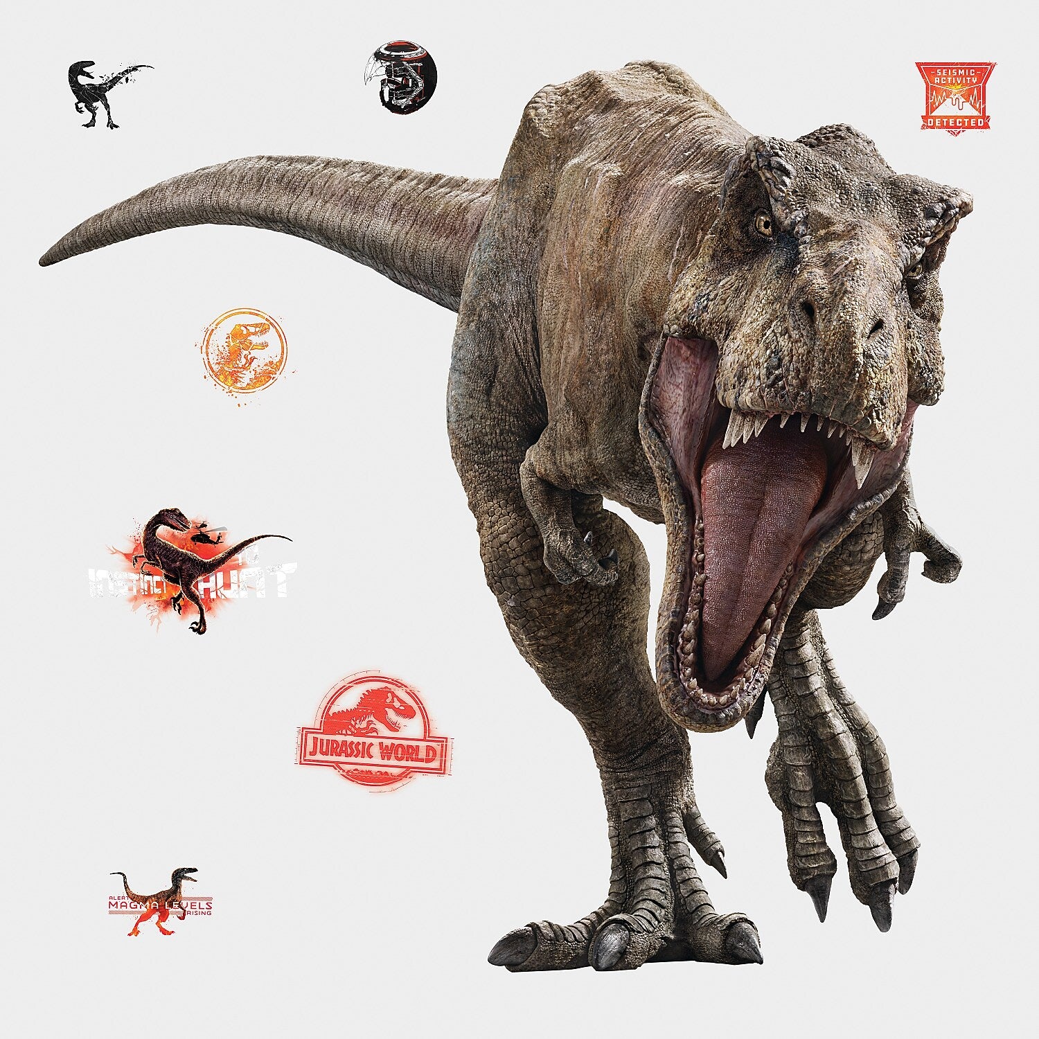 York Wallcoverings Jurassic World 2 T-Rex Children's Decals, Music, Movies & TV (RMK3797SLM)