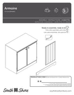 South Shore Morgan Small 2-Door Storage Cabinet, Pure White (7260722)
