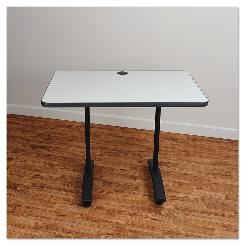 Valencia Series Training Table T-Leg Base, 24-1/2w x 19-3/4d, Black (ALEVA7443BK)