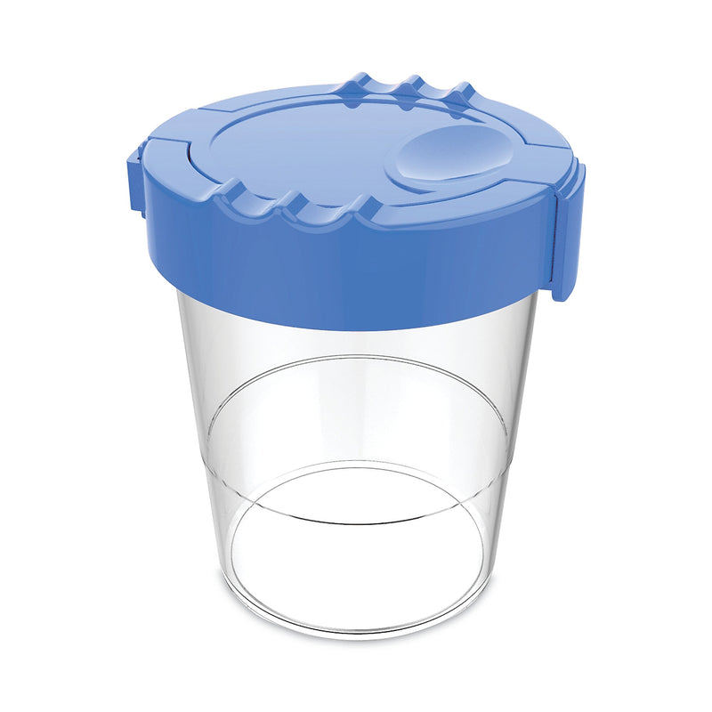 deflecto No Spill Paint Cup, 3.46 w x 3.93 h, Blue