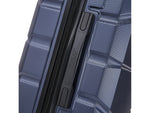 DUKAP Sense 3-Piece Hardside Spinner Luggage Set, TSA Checkpoint Friendly, Blue (DKSENSML-BLU)