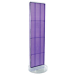 Azar Displays 60” x 16” Two-Sided Pegboard Floor Display On a Revolving Round Studio Base, Purple (700780-PUR)