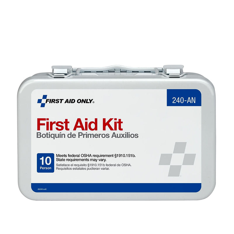 First Aid Only Unitized Metal First Aid Kit, 10 People, 65 Pieces (240-AN)