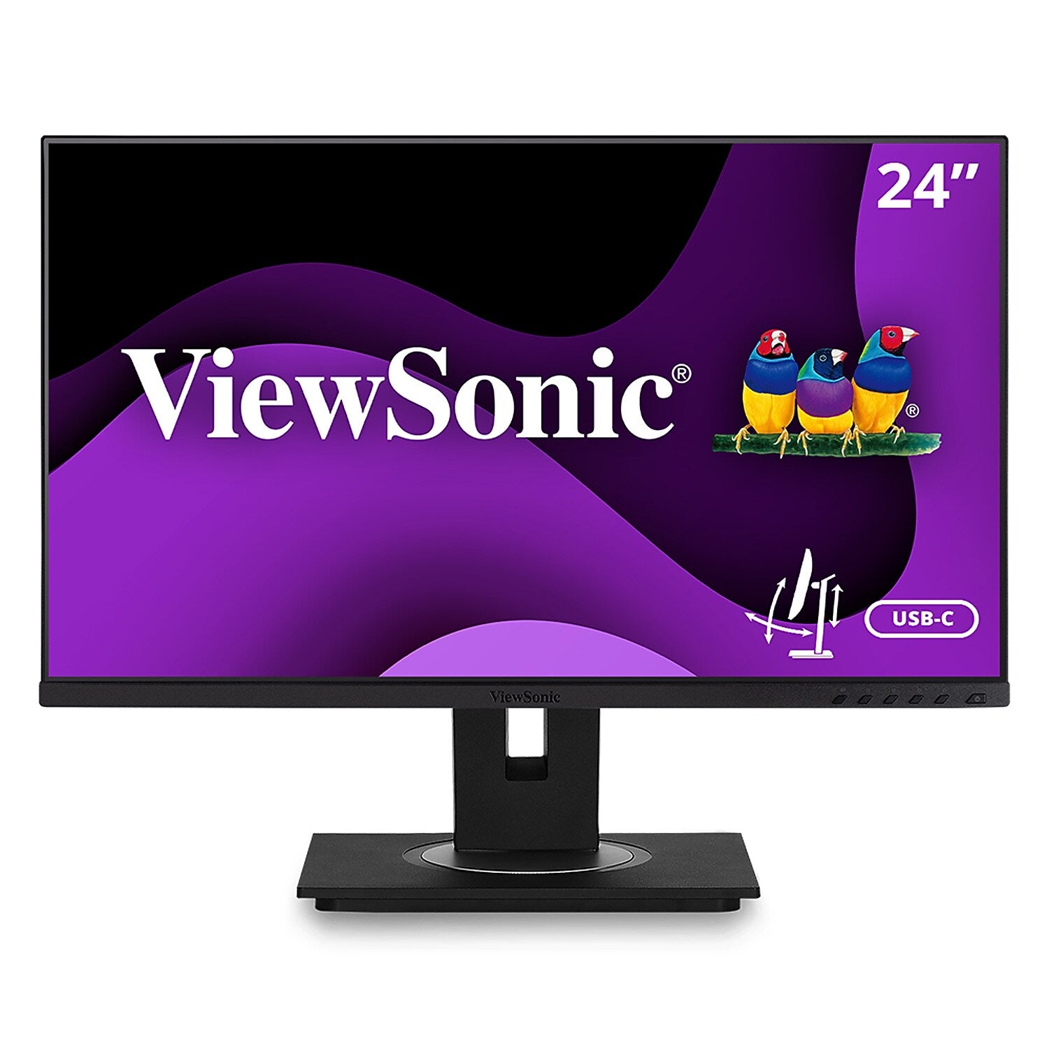 ViewSonic 24" 60 Hz LED Monitor, Black (VG2456A)